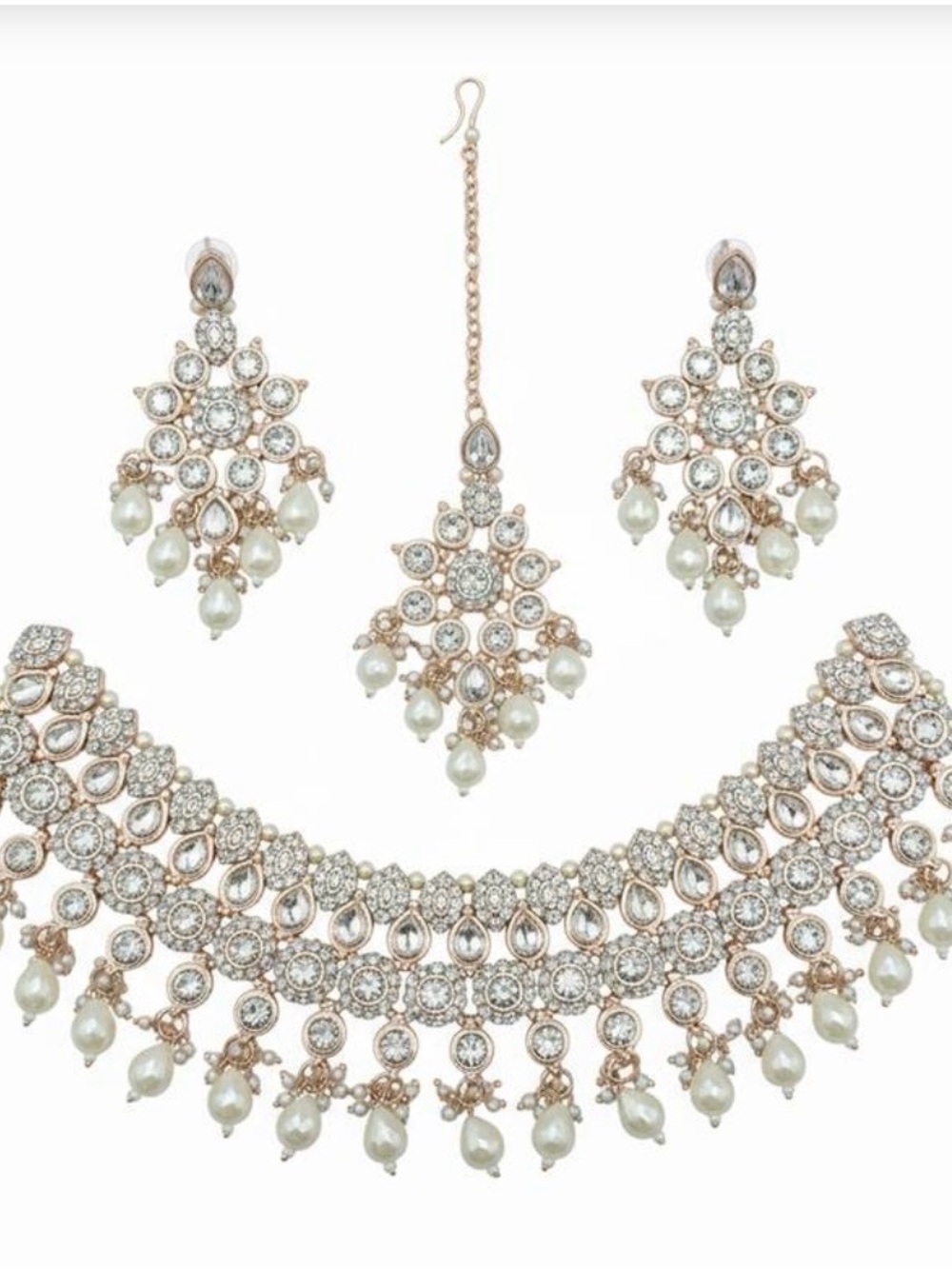 Indian jewellery set silver NEW